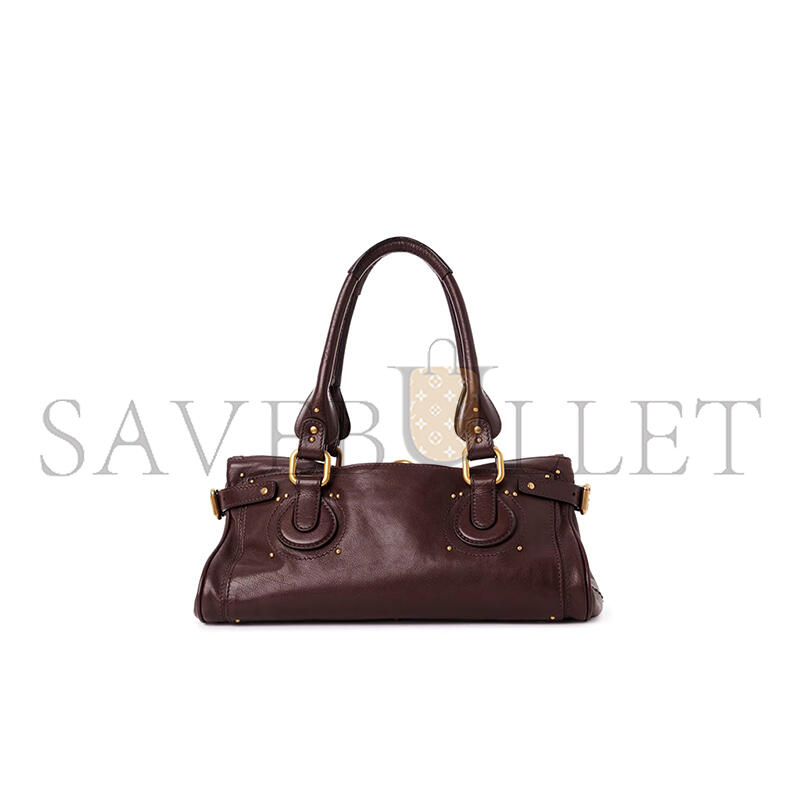 CHLOÉ PADDINGTON BAG IN GRAINED LEATHER CH25WS802P75602 (36*18*18cm)